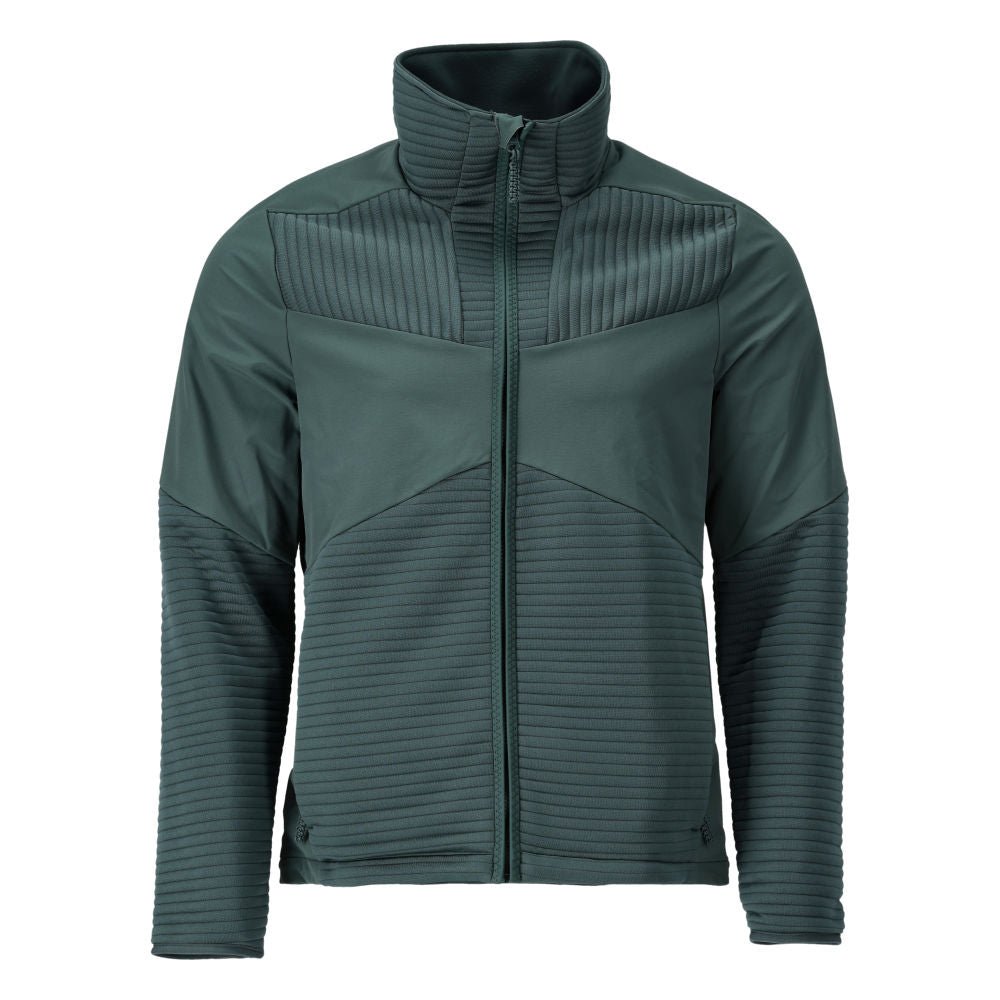 Fleece sweater with zip, microfleece jacket lining