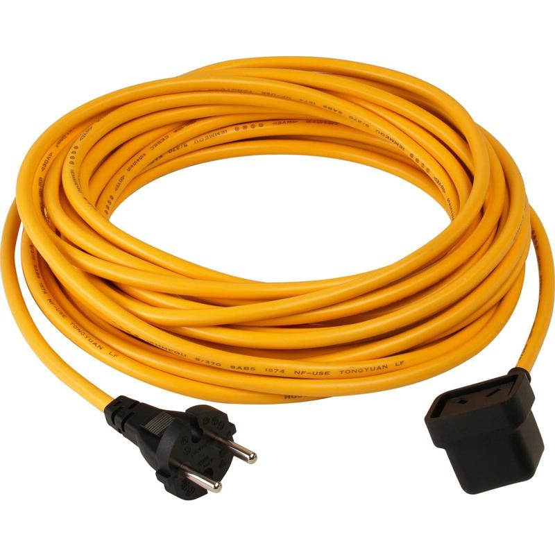 Numatic charging cable yellow for TwinTec 3 x 1.0 mm², approx. 3 m long | Pack (1 piece)