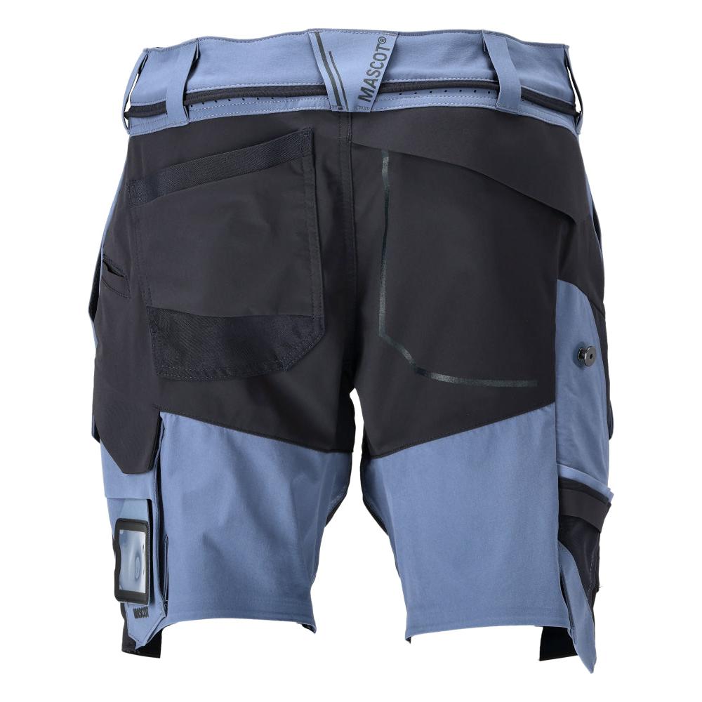 Shorts, stretch, light weight shorts, stone blue/black blue