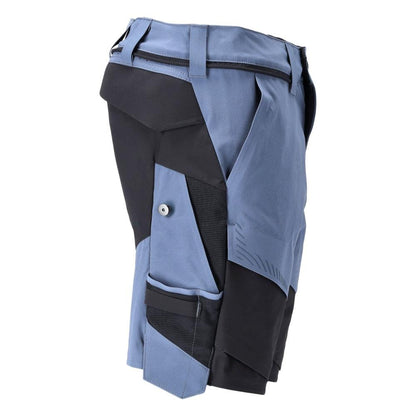 Shorts, stretch, light weight shorts, stone blue/black blue