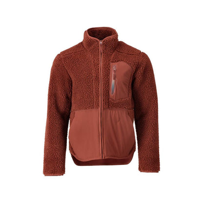 Fiber fur jacket with zipper Fiber fur jacket