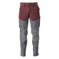 Trousers with knee pockets, ULTIMATE STRETCH trousers, bordeaux/anthracite grey