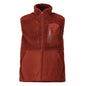 Fiber fur vest with zipper thermal vest