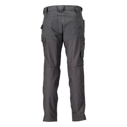 Trousers with knee pockets trousers, anthracite grey