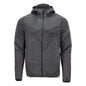 Fleece sweater, hood, zip microfleece jacket, anthracite gray