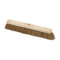 The Nölle Profi Brush hall broom natural coconut saddle wood by Nölle Profi Brush brush & paintbrush technology e.K. with densely filled coconut bristles and central handle hole is depicted on a white background.