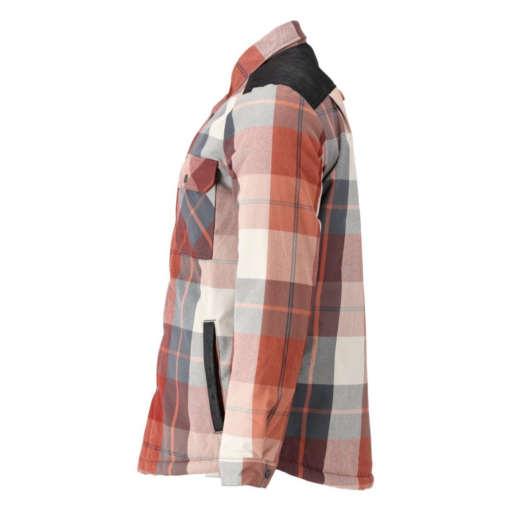 Shirt, checked, fiber fur lining, thermal shirt