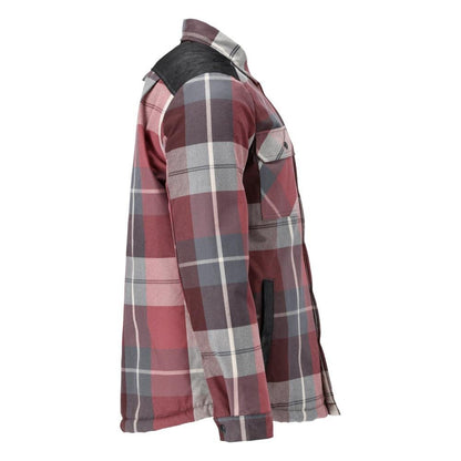 Shirt, checked, fiber fur lining, thermal shirt