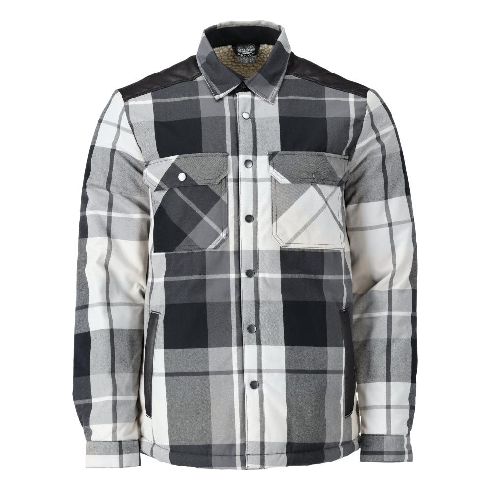 Shirt, checked, fiber fur lining, thermal shirt