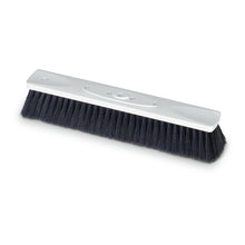 The Nölle Profi Brush BECOnnect hall broom, 40 cm plastic body, by Nölle Profi Brush Bürsten- & Pinseltechnik e.K., features dense dark bristles for sweeping; handle not included.