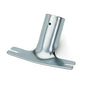 The Nölle Profi Brush metal handle holder slotted by Nölle Profi Brush Bürsten- & Pinseltechnik e.K. has a slotted flat bottom and an angled cylindrical tube, perfect for mounting and securing cleaning devices like the Nölle Profi Brush.