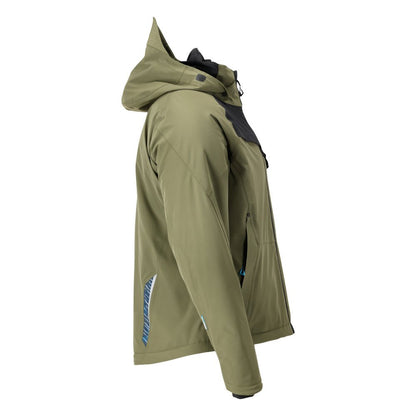 Winter jacket with CLIMASCOT®, waterproof winter jacket, moss green/black