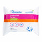 A 30-pack of Dr. Schumacher GmbH Professional for you surface disinfection wipes in white, pink, and orange for residue-free cleaning of surfaces, with cleaning symbols on the packaging.