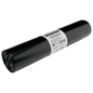 The DEISS 25024 garbage bags (700x1100 mm, type 60, black, 25 pieces/roll) from EMIL DEISS KG (GmbH + Co.) with white label and disposal symbols - ideal as tear-resistant waste bags on a white background.