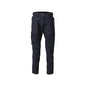 Trousers with knee pockets, women's trousers, black-blue