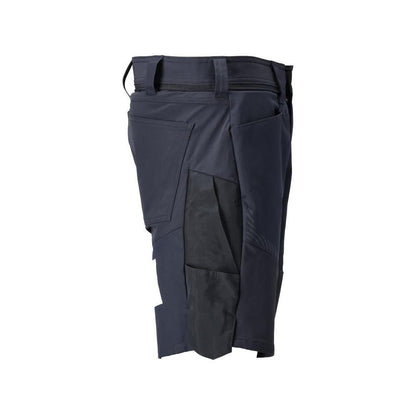 Shorts, light weight shorts, black-blue
