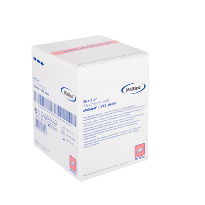 MaiMed-VKS-sterile fleece slit compresses, 25x2 pieces/box