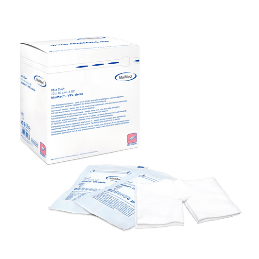 MaiMed-VKS-sterile fleece slit compresses, 25x2 pieces/box