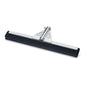 The Nölle Profi Brush Water Squeegee Professional Quality from Nölle Profi Brush Brush & Paint Technique e.K. features a wide, black rubber blade and a silver metal frame for efficient water removal. To attach to a handle; image on a white background.