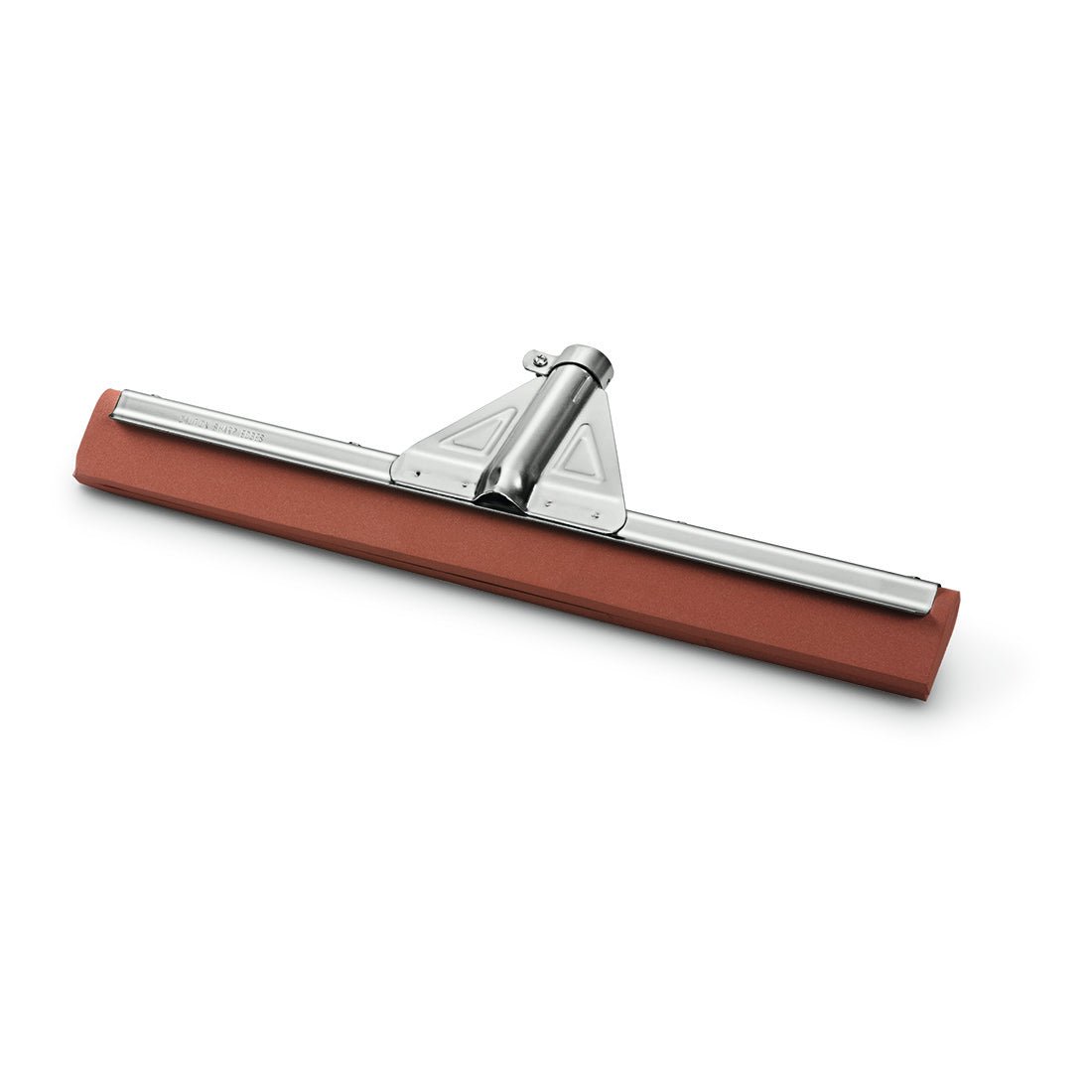 The Nölle Profi Brush Water Squeegee Professional Quality Neoprene from Nölle Profi Brush Brush & Paintbrush Technology e.K. is a red rubber squeegee with a metal frame, angled handle connection, and neoprene lip, depicted on a white background.