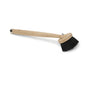The Nölle Profi Brush window washer round head, 40 cm natural hair brush (1 piece) from Nölle Profi Brush Bürsten- & Pinseltechnik e.K., ideal for glass cleaning, has natural bristles and a long handle, depicted on a white background.