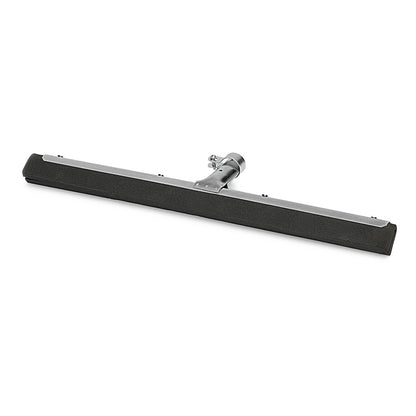 The Nölle Profi Brush water squeegee foam rubber double-lip from Nölle Profi Brush Bürsten- & Pinseltechnik e.K. ensures streak-free cleaning thanks to its long, black rubber blade and has a central handle mount on a white background.