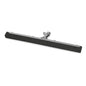 The Nölle Profi Brush water squeegee foam rubber double-lip from Nölle Profi Brush Bürsten- & Pinseltechnik e.K. ensures streak-free cleaning thanks to its long, black rubber blade and has a central handle mount on a white background.