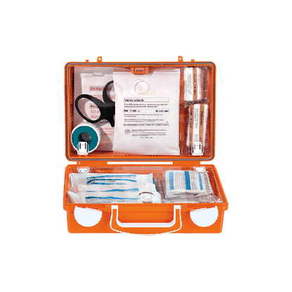 QUICK-CD First Aid Kit, Orange, with Standard Contents per DIN 13157