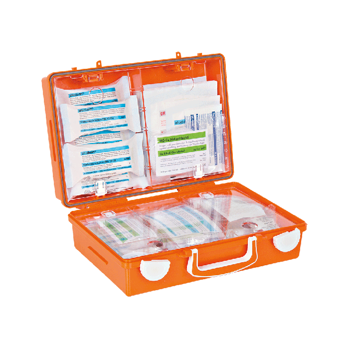 SN-CD First Aid Kit, Orange, with Standard ERW Contents, DIN 13157