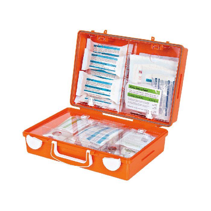 SN-CD First Aid Kit, Orange, with Standard ERW Contents, DIN 13157