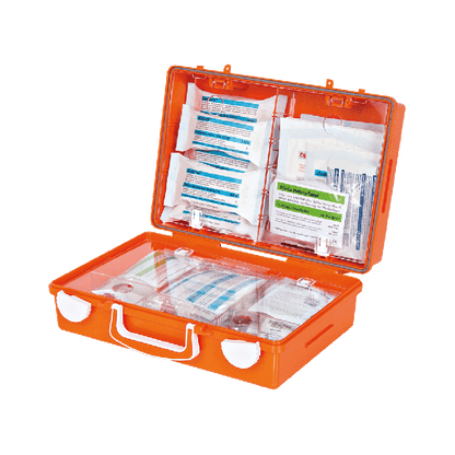 SN-CD First Aid Kit, Orange, with Standard ERW Contents, DIN 13157