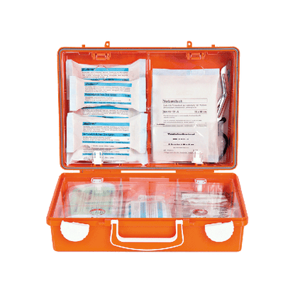 SN-CD First Aid Kit, Orange, with Standard Contents per DIN 13157