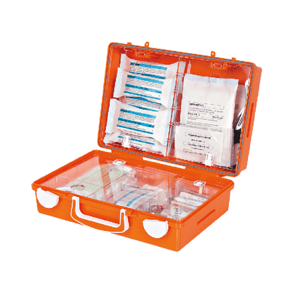 SN-CD First Aid Kit, Orange, with Standard Contents per DIN 13157