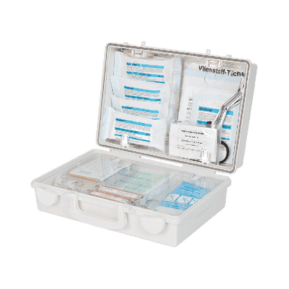 SN-CD First Aid Kit, White, with Standard Contents, DIN 13157