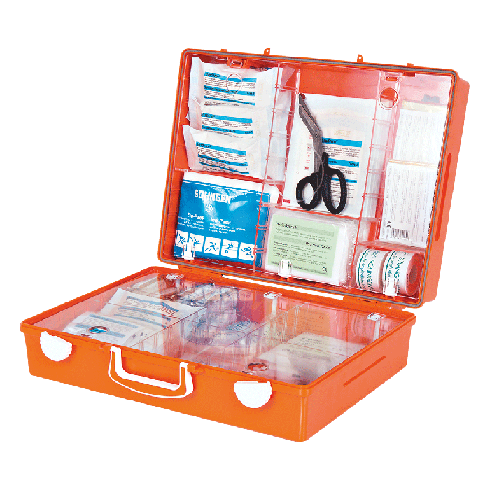 MT-CD First Aid Kit, Orange, with Standard Contents per DIN 13169