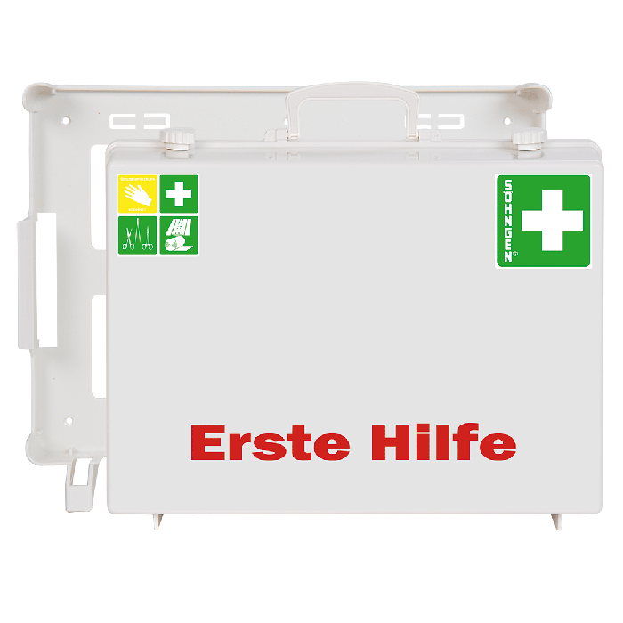 MT-CD First Aid Kit, White, with Standard Contents per DIN 13169