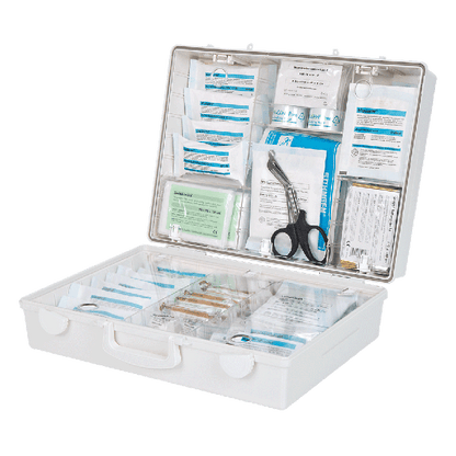 MT-CD First Aid Kit, White, with Standard Contents per DIN 13169