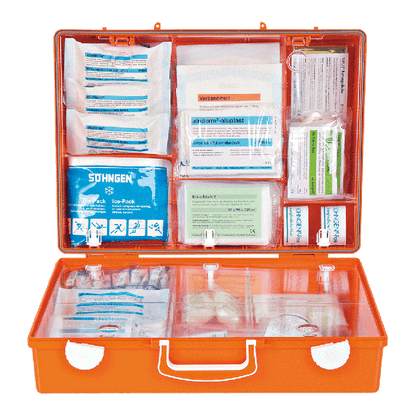 MT-CD First Aid Kit, Orange, with Standard ERW Contents, DIN 13169