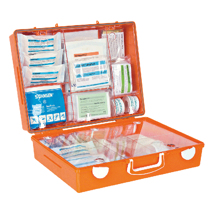 MT-CD First Aid Kit, Orange, with Standard ERW Contents, DIN 13169
