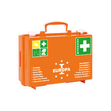EUROPA I First Aid Kit, Orange, Fully Stocked