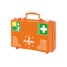 EUROPA I First Aid Kit, Orange, Fully Stocked