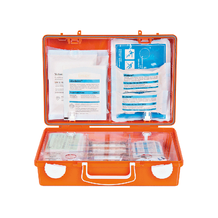 EUROPA I First Aid Kit, Orange, Fully Stocked