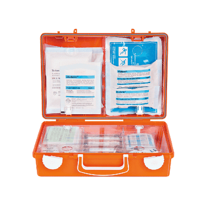 EUROPA I First Aid Kit, Orange, Fully Stocked