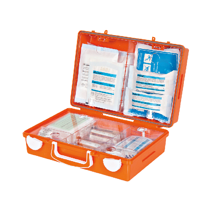 EUROPA I First Aid Kit, Orange, Fully Stocked