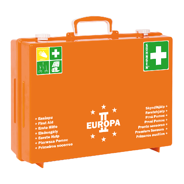 EUROPA II Orange First Aid Kit, Fully Stocked