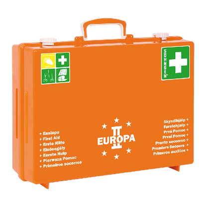 EUROPA II Orange First Aid Kit, Fully Stocked