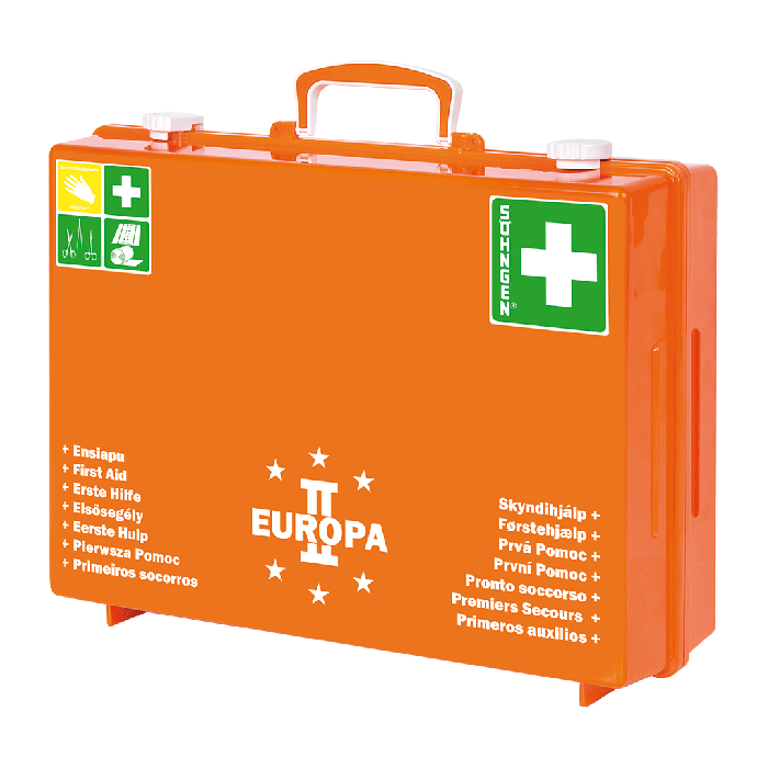 EUROPA II Orange First Aid Kit, Fully Stocked