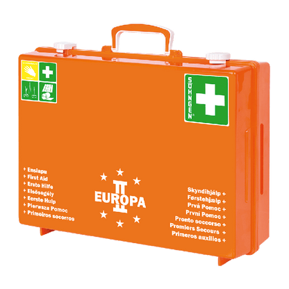 EUROPA II Orange First Aid Kit, Fully Stocked