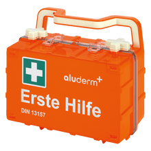 First aid kit orange DYNAMIC-GLOW S standard DIN 13157 | Suitcase (1 piece)
