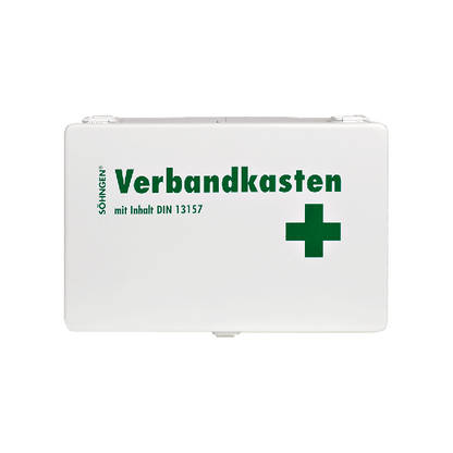 KIEL First Aid Kit, Sheet Metal, with Standard Contents, DIN 13157